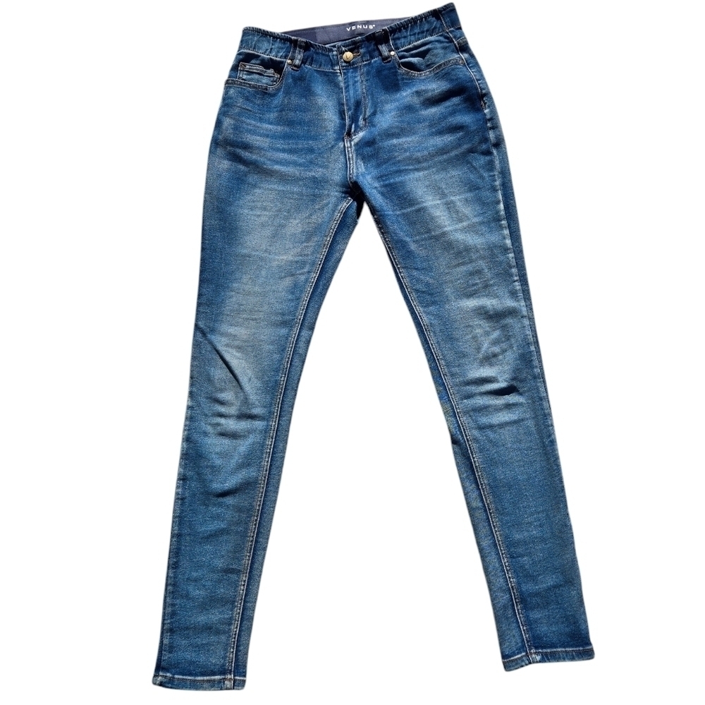 Venus Mid Rise Skinny Jeans Medium Wash Stretch Size 10